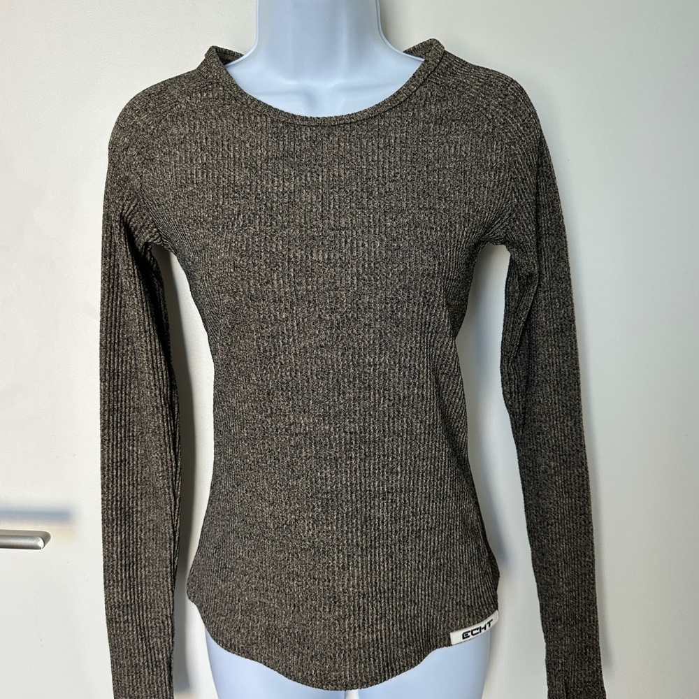 ECHT Women's brown and black Long Sleeve Top